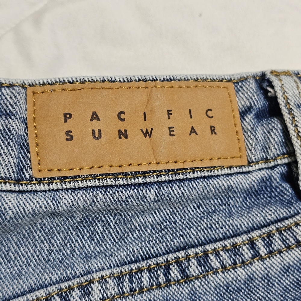 Pacsun Highrise Festival Jean Shorts Button Fly Womens Size 29 - Picture 11 of 12